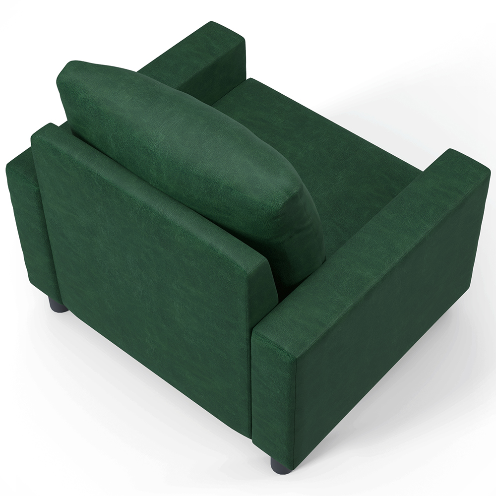 Kit 02 Poltronas Decorativa Para Sala De Estar e Recepção Malta L02 Facto Verde Musgo -Lyam Decor