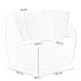 Kit 02 Poltronas Decorativa Para Sala Estar Base Giratória Witta M03 Bouclê Bege Claro - Lyam Decor