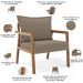 Kit 02 Poltronas Decorativa Para Sala de Estar Alícia L02 Bouclê Bege - Lyam Decor