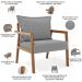 Kit 02 Poltronas Decorativa Para Sala de Estar Alícia L02 Bouclê Cinza - Lyam Decor