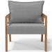 Kit 02 Poltronas Decorativa Para Sala de Estar Alícia L02 Bouclê Cinza - Lyam Decor