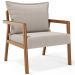 Kit 02 Poltronas Decorativa Para Sala de Estar Alícia L02 Bouclê Creme - Lyam Decor