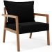 Kit 02 Poltronas Decorativa Para Sala de Estar Alícia L02 Bouclê Preto - Lyam Decor