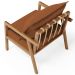 Kit 02 Poltronas Decorativa Para Sala de Estar Alícia L02 Bouclê Terracota - Lyam Decor