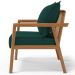 Kit 02 Poltronas Decorativa Para Sala de Estar Alícia L02 Bouclê Verde - Lyam Decor