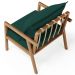 Kit 02 Poltronas Decorativa Para Sala de Estar Alícia L02 Bouclê Verde - Lyam Decor