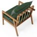 Kit 02 Poltronas Decorativa Para Sala de Estar Alícia L02 Couríssimo Verde Musgo - Lyam Decor