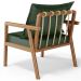 Kit 02 Poltronas Decorativa Para Sala de Estar Alícia L02 Couríssimo Verde Musgo - Lyam Decor