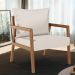 Kit 02 Poltronas Decorativa Para Sala de Estar Alícia L02 Linho Cru - Lyam Decor