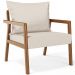 Kit 02 Poltronas Decorativa Para Sala de Estar Alícia L02 Linho Cru - Lyam Decor