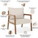Kit 02 Poltronas Decorativa Para Sala de Estar Alícia L02 Linho Cru - Lyam Decor
