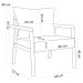 Kit 02 Poltronas Decorativa Para Sala de Estar Alícia L02 Linho Verde Musgo - Lyam Decor