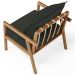 Kit 02 Poltronas Decorativa Para Sala de Estar Alícia L02 Linho Verde Musgo - Lyam Decor