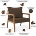 Kit 02 Poltronas Decorativa Para Sala de Estar Alícia L02 Suede Marrom - Lyam Decor