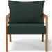 Kit 02 Poltronas Decorativa Para Sala de Estar Alícia L02 Suede Verde Musgo - Lyam Decor