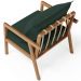 Kit 02 Poltronas Decorativa Para Sala de Estar Alícia L02 Suede Verde Musgo - Lyam Decor