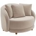 Kit 02 Poltronas Decorativa Para Sala de Estar Fixa Pés Madeira Witta M03 Veludo Bege - Lyam Decor