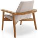 Kit 02 Poltronas Decorativa Para Sala de Estar Living Base Madeira Becker L02 Bouclê Creme - Lyam Decor