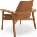 Kit 02 Poltronas Decorativa Para Sala de Estar Living Base Madeira Becker L02 Bouclê Terracota - Lyam Decor