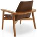 Kit 02 Poltronas Decorativa Para Sala de Estar Living Base Madeira Becker L02 Couríssimo Marrom - Lyam Decor