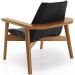 Kit 02 Poltronas Decorativa Para Sala de Estar Living Base Madeira Becker L02 Couríssimo Preto - Lyam Decor