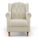 Kit 02 Poltronas Decorativa Para Sala de Estar Yara P02 Linho Champagne - Lyam Decor
