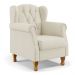 Kit 02 Poltronas Decorativa Para Sala de Estar Yara P02 Linho Champagne - Lyam Decor