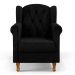 Kit 02 Poltronas Decorativa Para Sala de Estar Yara P02 Linho Chumbo - Lyam Decor