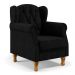 Kit 02 Poltronas Decorativa Para Sala de Estar Yara P02 Linho Chumbo - Lyam Decor