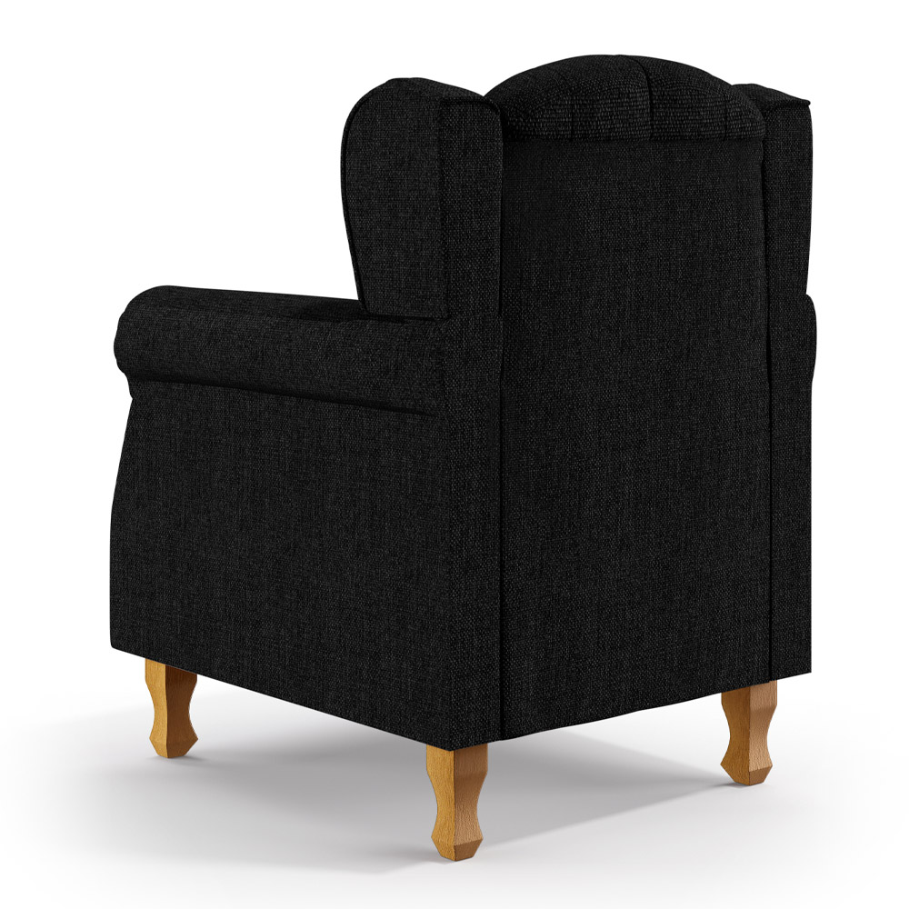 Kit 02 Poltronas Decorativa Para Sala de Estar Yara P02 Linho Chumbo - Lyam Decor
