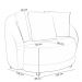 Kit 02 Poltronas Decorativa Sala De Estar Base Fixa De Madeira Witta M03 Bouclê Bege Claro - Lyam Decor