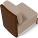 Kit 02 Poltronas Decorativa Sala Estar Living Hungria L02 Couríssimo Marrom Linho Bege Escuro - Lyam