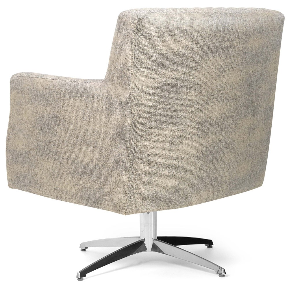 Kit 02 Poltronas Decorativas Base Evo Diva D02 Tressê Linho Champagne Mesclado D-478 - Lyam Decor