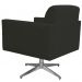 Kit 02 Poltronas Decorativas Base Giratória Para Sala de Estar Helô L02 Suede Preto - Lyam Decor