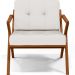 Kit 02 Poltronas Decorativas Com Cintas De Corano Laís B04 Bouclê Cru - Lyam Decor