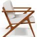 Kit 02 Poltronas Decorativas Com Cintas De Corano Laís B04 Bouclê Cru - Lyam Decor