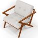 Kit 02 Poltronas Decorativas Com Cintas De Corano Laís B04 Bouclê Cru - Lyam Decor