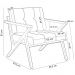 Kit 02 Poltronas Decorativas Com Cintas De Corano Laís B04 Couríssimo Whisky - Lyam Decor