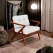 Kit 02 Poltronas Decorativas Com Cintas De Corano Laís B04 Facto Branco - Lyam Decor