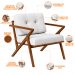 Kit 02 Poltronas Decorativas Com Cintas De Corano Laís B04 Facto Branco - Lyam Decor