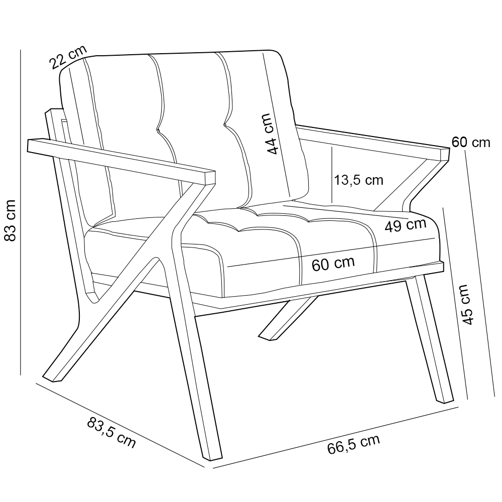 Kit 02 Poltronas Decorativas Com Cintas De Corano Laís B04 Facto Branco - Lyam Decor