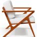 Kit 02 Poltronas Decorativas Com Cintas De Corano Laís B04 Facto Branco - Lyam Decor
