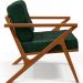 Kit 02 Poltronas Decorativas Com Cintas De Corano Laís B04 Facto Verde Musgo - Lyam Decor