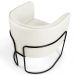 Kit 02 Poltronas Decorativas Fixa Base de Aço Preto Betina D02 Veludo Bege C-309 - Lyam Decor