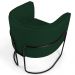 Kit 02 Poltronas Decorativas Fixa Base de Aço Preto Betina D02 Veludo Verde Musgo C-303 - Lyam Decor
