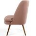 Kit 02 Poltronas Decorativas Fixa Pés Palito Pérsia D02 Algodão Rosa C-105 - Lyam Decor