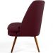 Kit 02 Poltronas Decorativas Fixa Pés Palito Pérsia D02 Veludo Marsala C-278 - Lyam Decor