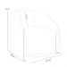 Kit 02 Poltronas Decorativas Giratória Angelina M03 Couríssimo Marrom Bouclê Bege - Lyam Decor