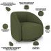 Kit 02 Poltronas Decorativas Giratória Angelina M03 Linho Verde - Lyam Decor