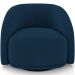 Kit 02 Poltronas Decorativas Giratória Angelina M03 Veludo Azul Marinho - Lyam Decor